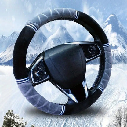 Plush Velvet Steering Wheel Cover