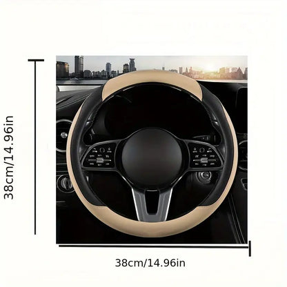 Leather Steering Wheel Cover,