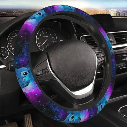 Little Blue Monster Pattern Steering Wheel Cover