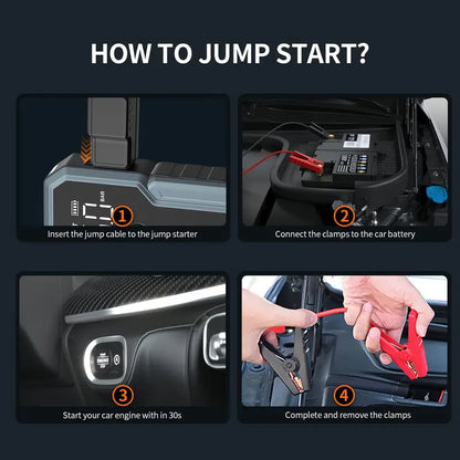 5000A Peak Power Portable Car Jump Starter