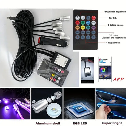 5-in-1 LED Car Light Strip Set