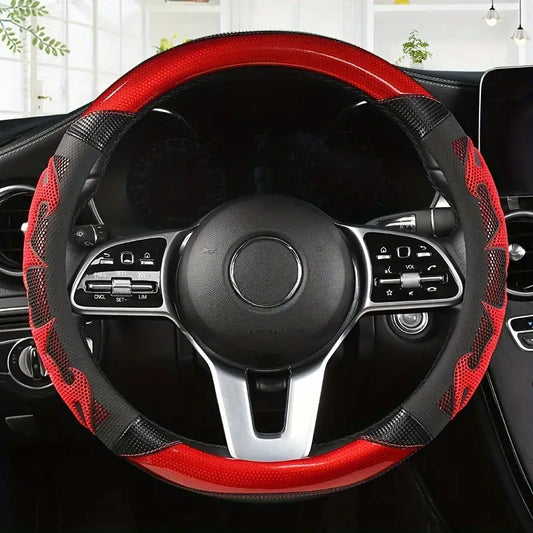 Carbon Fiber Pattern Car Steering Wheel Cover