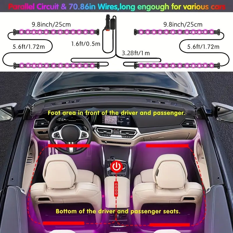 Car LED Lights Smart APP Control