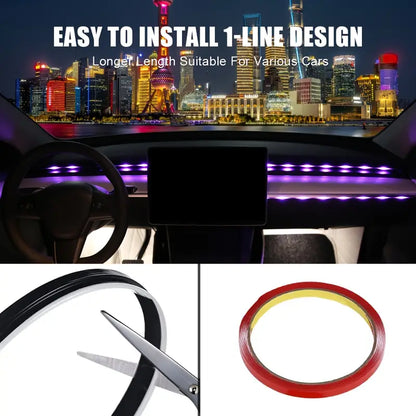 RGB LED Car Interior Light Strip