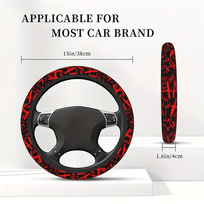 Anime Cartoon Red Steering Wheel Cover