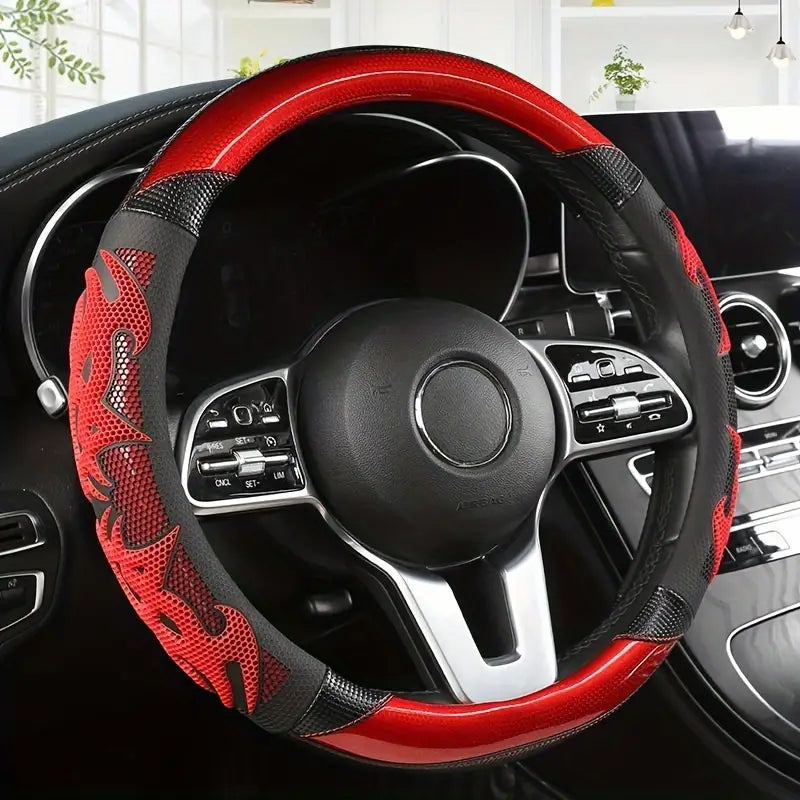 Carbon Fiber Pattern Car Steering Wheel Cover