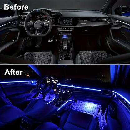 Blue LED Car Interior Lighting Strip