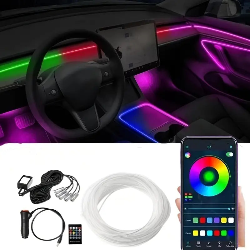 5-in-1 LED Car Light Strip Set