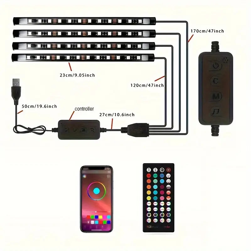 Car LED Lights, Smart Interior Lights